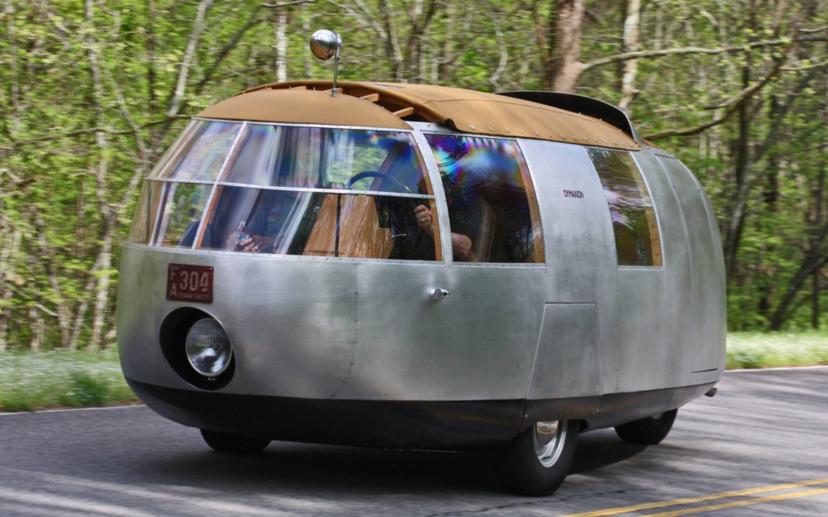 We drive Buckminster Fuller's terrifying Dymaxion car (so you don't