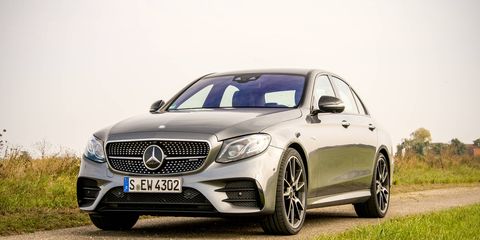 The Mercedes-AMG E43, pictured here, will soon be joined by two versions of the AMG E63 in different states of tune.
