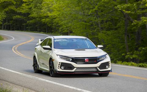 It's street legal, but the Type R feels right at home at the track