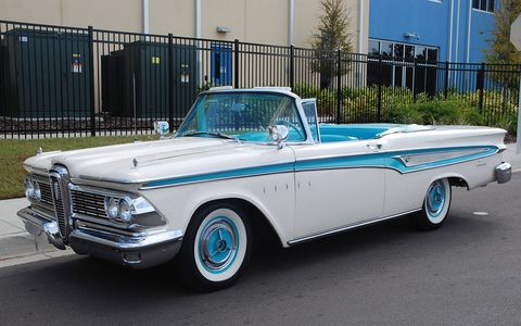 This 1959 Edsel Corsair Convertible is headed to the auction block at Kissimmee on Wednesday.