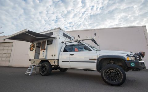 Based on a 2001.5 Dodge Ram 2500, this rig is modified to take you anywhere on solid ground.