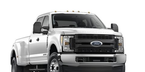 The 2017 Ford F-350 doesn't like to fit into parking spots, but this isn't a daily driver anyways.