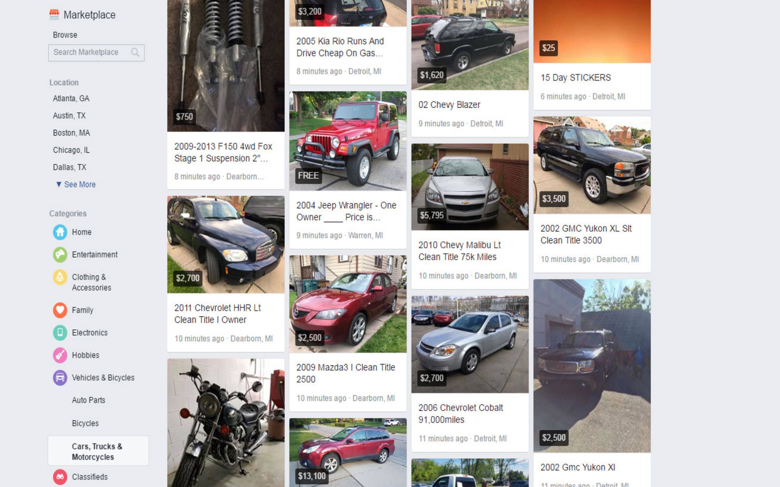 Could you be buying your next car through Facebook?