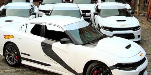 A fleet of 2015 Dodge Chargers were modified to look like the new Stormtrooper from the upcoming Star Wars film.