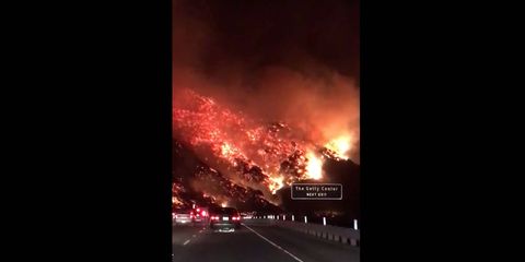 The 405 freeway in Los Angeles is now shut down in both directions between the 101 and the 10.