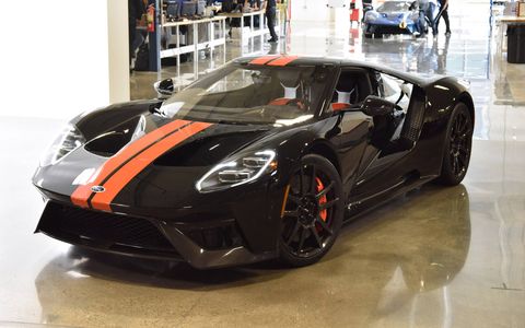 The 2017 Ford GT is powered by a 3.5-liter twin-turbocharged EcoBoost V6 making more than 600 hp.