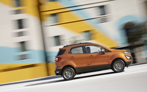 The new Ford EcoSport is unveiled at the 2016 LA Auto Show.
