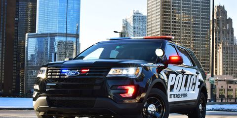 The 2016 Ford Police Interceptor utility vehicle debuted at the Chicago Auto Show.