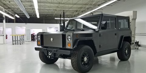 The Bollinger Motors B1 prototype. It's bigger in person than it looks in photographs -- and cooler.