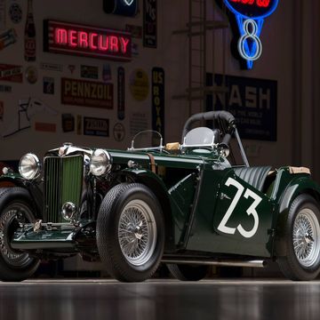 The 1949 MG TC belonged to a buddy, Ed Wilkins. Shelby borrowed it and promptly trounced Jaguar XK120s in it.