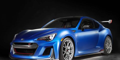 The concept is powered by a STI-developed turbocharged boxer four-cylinder making well north of 300 hp from the BRZ Super GT racer that competes in Japan.