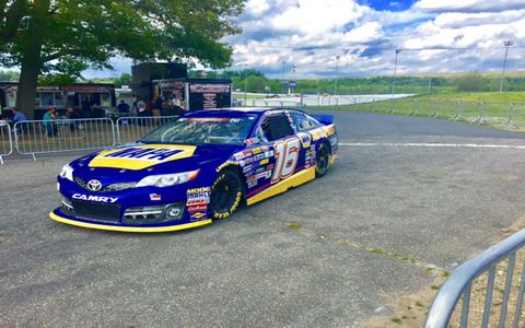 Shots from the throwback paint schemes in the Busch North Throwback 100 at Thompson Speedway Motorsports Park in Connecticut, July 9, 2017.