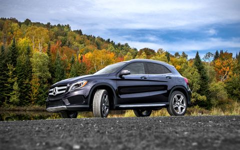 The GLA250 4Matic is on sale now, alongside the GLA45 AMG.
