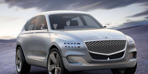 The Genesis GV80 Concept is a first look at the potential styling cues of Genesis’ first production crossover, set to debut next year.