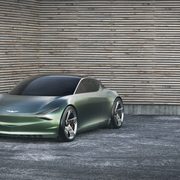 The Genesis Mint concept previews a small electric city car. It's been unveiled ahead of the 2019 New York auto show.