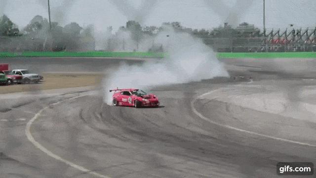 Incredible Fast Car Drift GIF