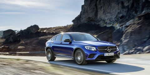 The 2017 Mercedes-Benz GLC300 and GLC300 4MATIC are powered by a 2.0-liter turbocharged four-cylinder engine producing 241 hp at 5,500 rpm and 273 lb-ft of torque from 1,300- 4,000 rpm.