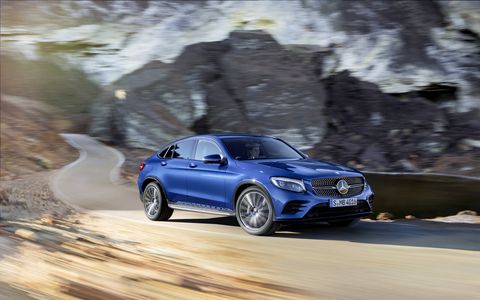 The 2017 Mercedes-Benz GLC300 and GLC300 4MATIC are powered by a 2.0-liter turbocharged four-cylinder engine producing 241 hp at 5,500 rpm and 273 lb-ft of torque from 1,300- 4,000 rpm.
