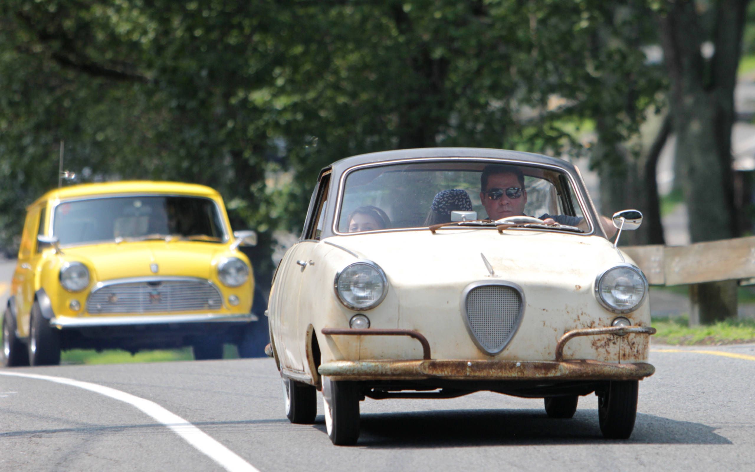 Cars in miniature swarm greater Boston area