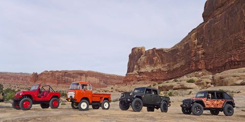 We went to Moab, Utah to drive all seven of the 2016 Easter Jeep Safari concepts, from the 707-hp Wrangler Trailcat to the retro FC 150 restomod.