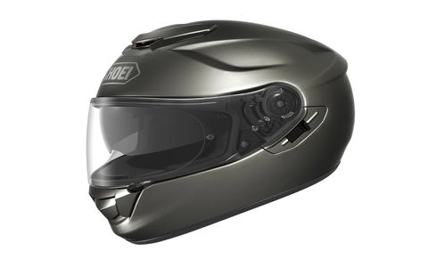 The Shoei GT-Air has vents you can open or close depending on the temperature of your noggin. There's also a nifty flip-down eye shade. $670.99