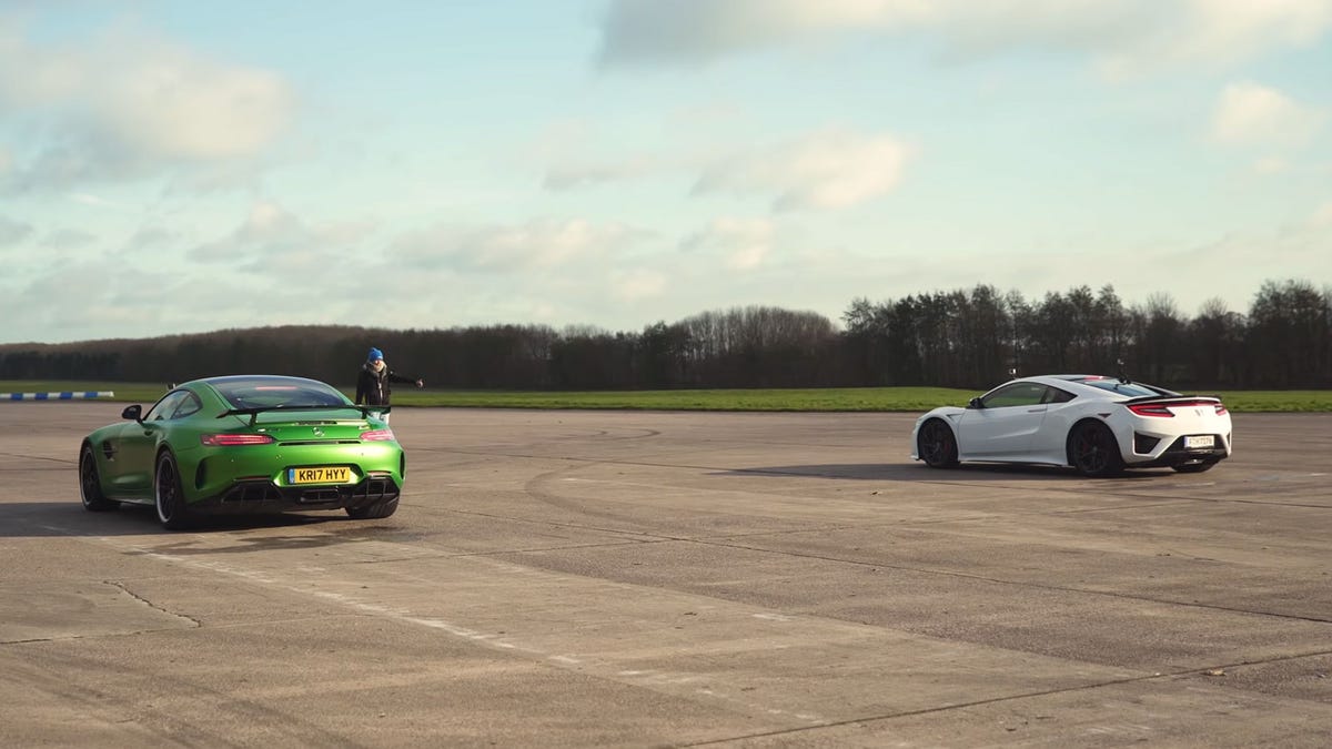 Mercedes Amg Gt R Vs Acura Nsx Brute Force Vs Hybrid