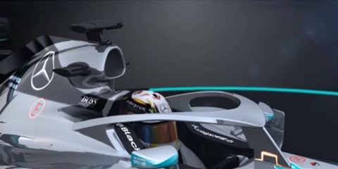 Formula One teams are considering halos (pictured here) and full canopy options as a way to help make the driver's compartment safer.
