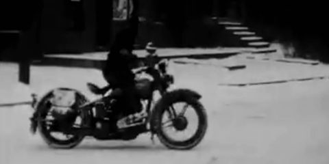 This vintage footage shows that hooning in the snow has always been fun.