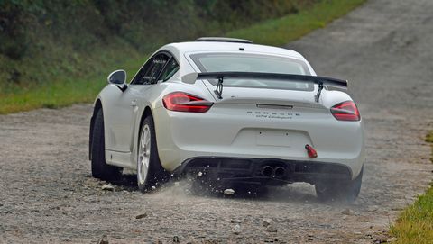 Porsche's Cayman GT4 Clubsport Rally Concept will pace the field at the 2018 ADAC Rallye Deutschland.