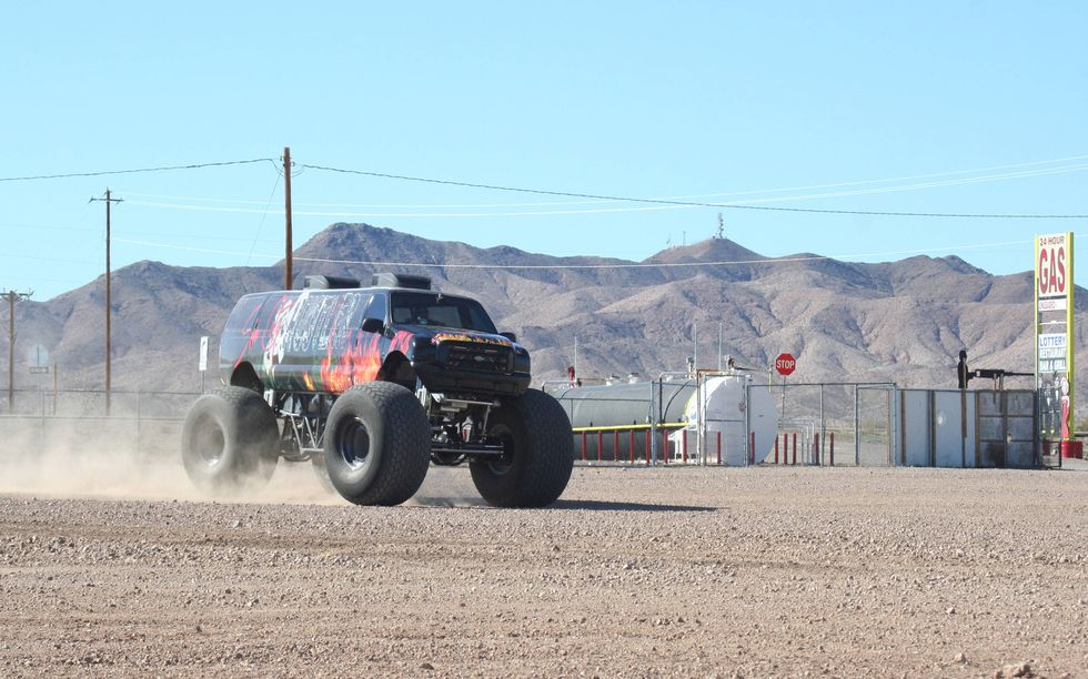 Even though it is a record setting vehicle, it can still perform like a regular monster truck.