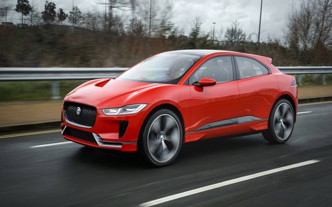 The I-PACE concept previews a compact electric SUV that will enter production next year.