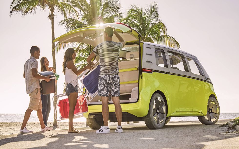 The I.D. BUZZ concept previewed a midsize electric MPV with autonomous tech, but it's the electric powertrain that's ready to go at the moment.
