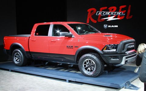The 2015 Ram 1500 Rebel off-road pickup made its debut at the Detroit auto show.