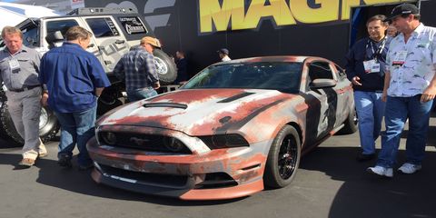 Everything isn't all shiny and new at SEMA, four wheels isn't a requirement either.