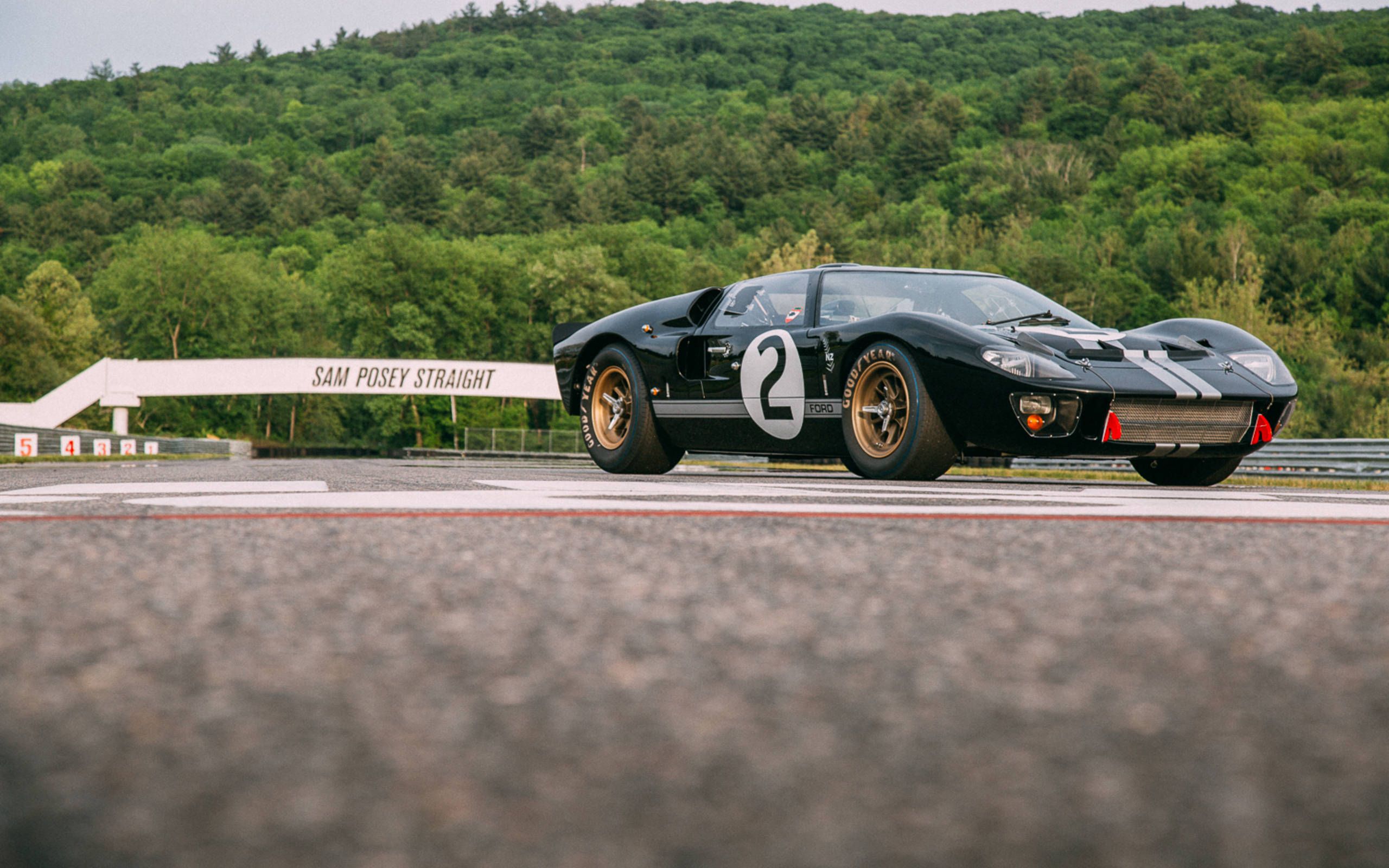 Hero's return: This fully restored 1966 GT40 Le Mans winner