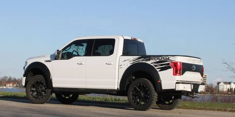 The Roush F-150 gets a supercharger good for 600 hp and a Fox suspension setup.