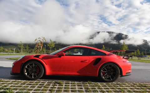 2016 Porsche 911 GT3 RS on the road