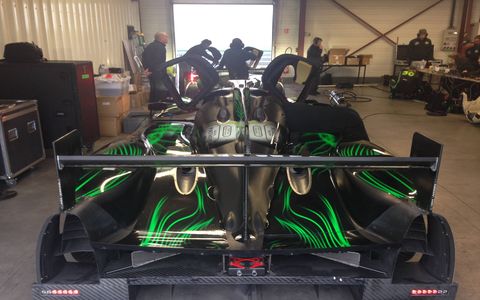 The Tequila Patron ESM race team unveiled its two Onroak Automotive Ligier J2 P2 prototype race cars for a test session in France on Monday.