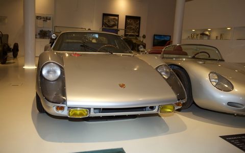 Although the museum concentrates on early cars, the collection includes a 904 GTS and a rare Porsche 987 Jagdwagen, which sits beside its ancestors, a VW Kubelwagen and a Schwimmwagen. Oliver remarked that that 597 could actually float but did not have the propellor of its predecessor.