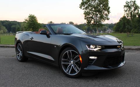 The 2016 Camaro SS Convertible doesn't compromise much performance over the coupe, and putting the top down alleviates some of the visibility pains.