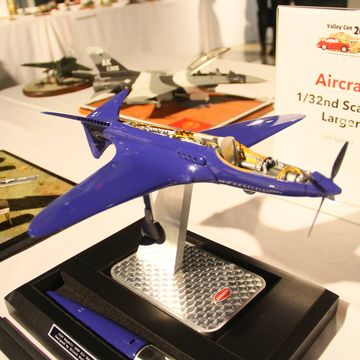 While all the car models were perhaps our favorites, "Automotive"  was just one of the categories at Valley Con. Others included Aircraft, Ships, Armor and Diorama. Here are a few of those. Shown here is a Bugatti 100P.