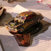 We all grew up building scale models of our favorite cars (then blowing them up with firecrackers). Some of us kept building them. The best of those gather each year at the Petersen Automotive Museum in Los Angeles. Here are some of the car models.