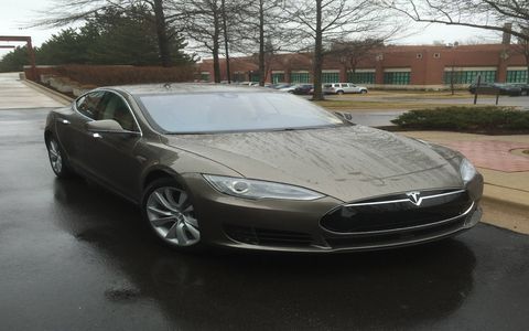 The new Tesla Model S 70D visits One Autoweek Tower.