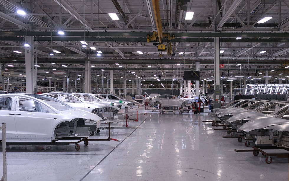 Inside the Tesla Plant in Fremont, California