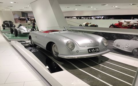 Porsche 356/1, the first 356. This looks better than the subsequent 356s. Is that sacrilege to say?