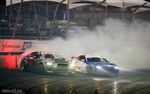 Irishman James Deane won the Formula Drift 2017 season championship with a third-place finish at Irwindale, Calif.. His teammate Piotr Wiecek won the final-round event. It was the last drift event at Irwindale, which will be repurposed for something other than racing.