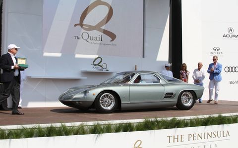 Rolex Circle of Champions Best of Show Award was won by a 1964 ATS 2500 GTS