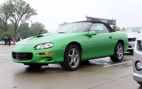 Jim Piper brought his custom-painted Synergy green '99 SS to the Camaro Six festivities.