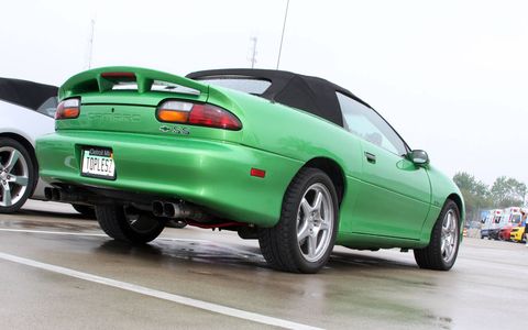 Jim Piper brought his custom-painted Synergy green '99 SS to the Camaro Six festivities.
