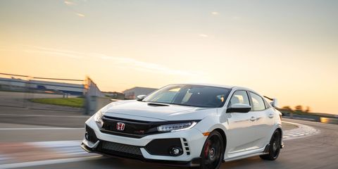 It's street legal, but the Type R feels right at home at the track